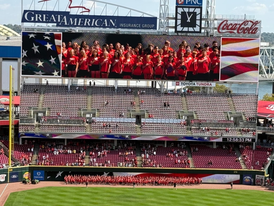 Middle School Choir at Reds Game